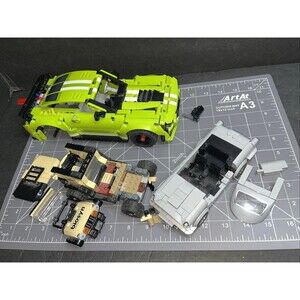 LEGO INCOMPLETE 3 Vehicles Aston Martin, Jurassic World Transport And Ford
